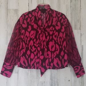 Who What‎ Wear puff-sleeved blouse with tie